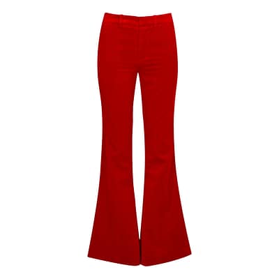 Zadig & Voltaire • pantalon Prevy velvet rood