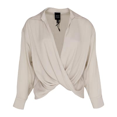Access Fashion • beige overslag blouse
