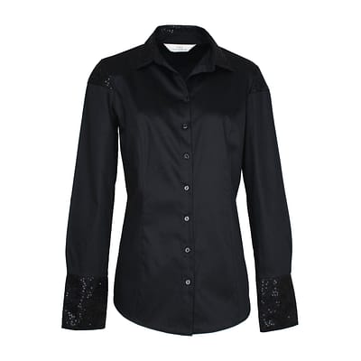 Max Volmáry • zwarte blouse pailletten