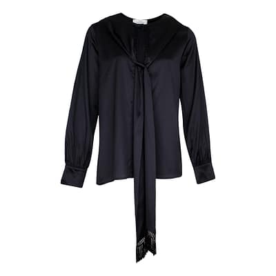 Max Volmáry • zwarte satijnen blouse