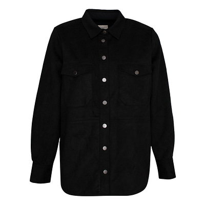 Milano Italy • zwarte blouse suede look