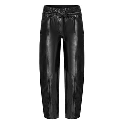 Cambio • zwarte faux leather Eden broek