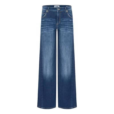 Cambio • blauwe Palazzo patch jeans