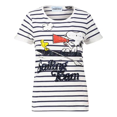 Frogbox • gestreept t-shirt Snoopy sailing team