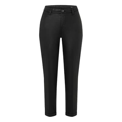 MAC • zwarte Chino turn up broek coated