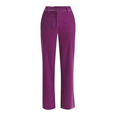 Milano Italy • paarse velourse pantalon