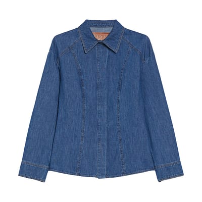 Pennyblack • blauwe denim blouse Antiope