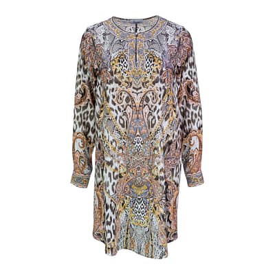 Princess goes Hollywood • zijden jurk snake-leo