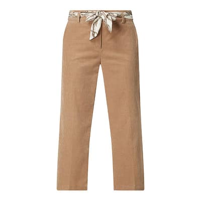 Cambio • bruine ribfluwelen culotte pantalon Claire