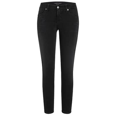 Cambio Jeans • zwarte jeans Liu met metalic bies