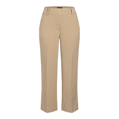 Cambio • wijde linnen pantalon Claire in beige