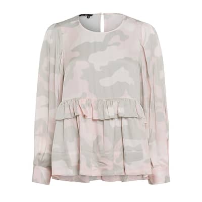 Marc Aurel • roze camouflage blouse