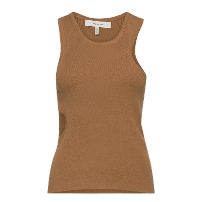 Munthe • bruine top Vannabil met cut-out