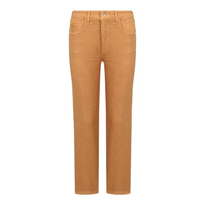 Patrizia Pepe • bruine jeans met steentjes