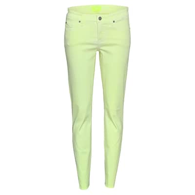 Cambio Jeans • neon gele slim fit jeans Liu