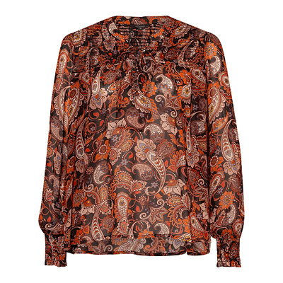 Princess goes Hollywood • oranje paisley blouse