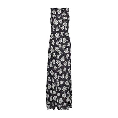 By Malene Birger • zwarte midi jurk met witte bloemen