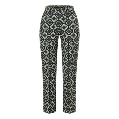 MAC • zwart groene Aida kick pantalon