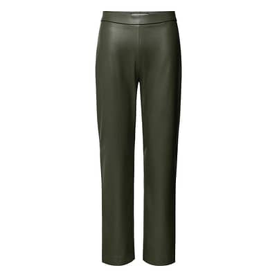 Raffaello Rossi • groene faux leather broek