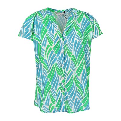 Signe Nature • blauw groene blouse