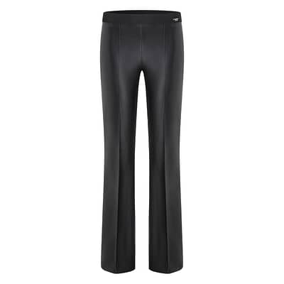 Cambio • faux leather Flower pantalon
