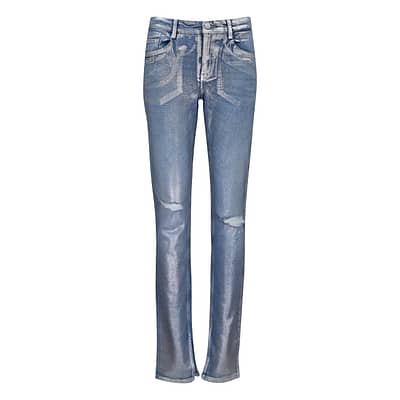 MAC • blauwe Tati jeans zilver coated