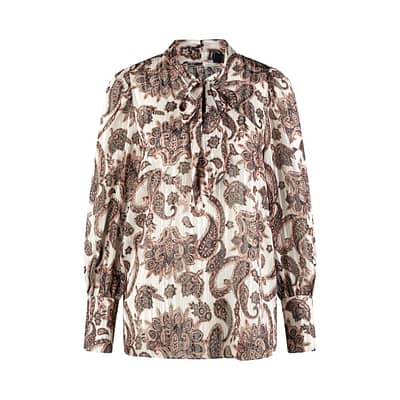 Marc Aurel • bruine paisley blouse