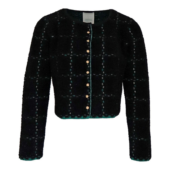 Friendly Sweater • zwart groen geruit vest