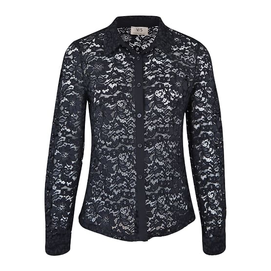 Verysimple • zwarte kanten blouse