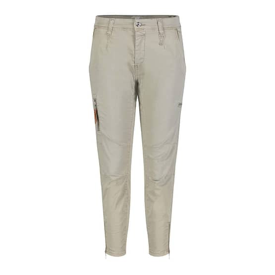 MAC • RICH cargo cotton broek in light vintage green
