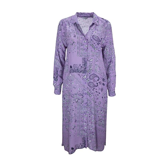 Frogbox • paarse blouse jurk