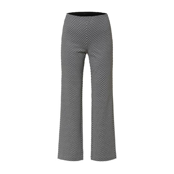 MAC • zwarte witte Flare broek