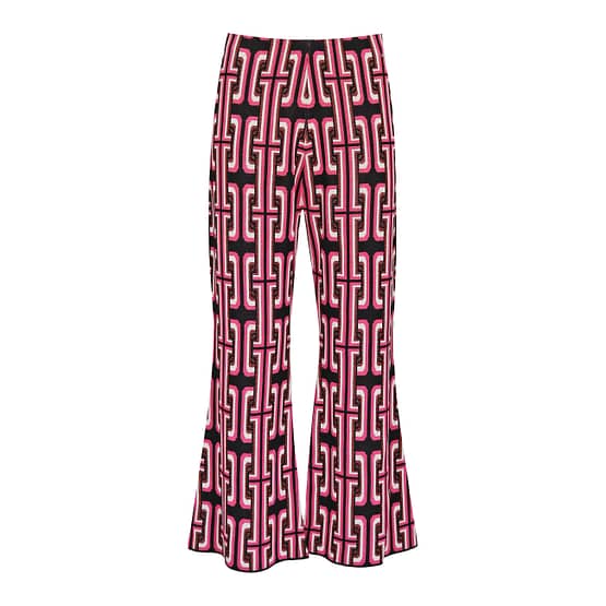 Liu Jo • flared zwart roze pantalon