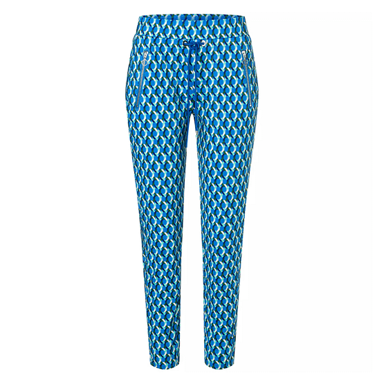 MAC • blauwe Easy active broek met motief