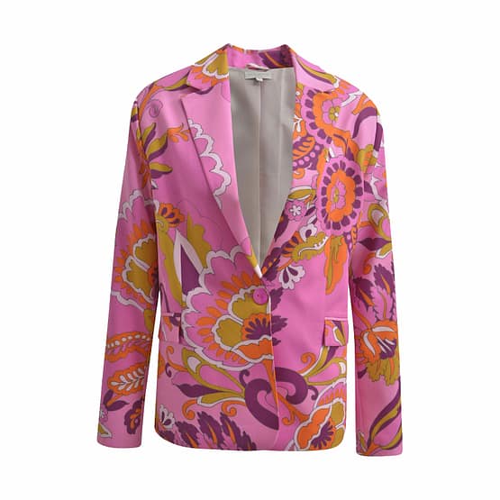 Milano Italy • roze blazer retro print