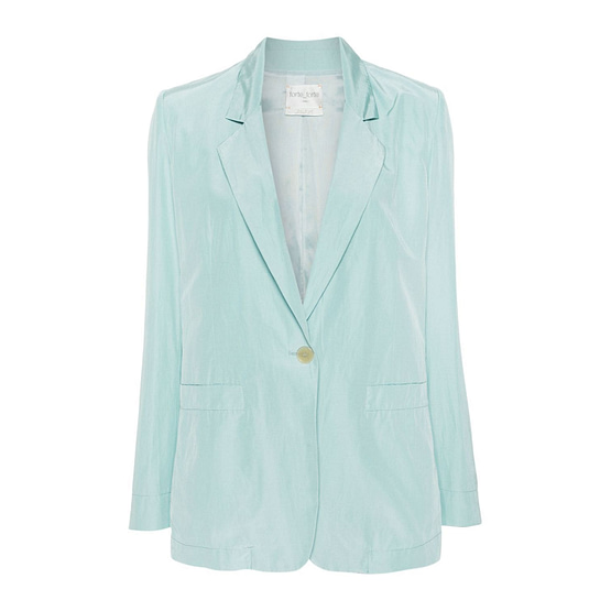 Forte_Forte • satijnen blazer aqua blauw