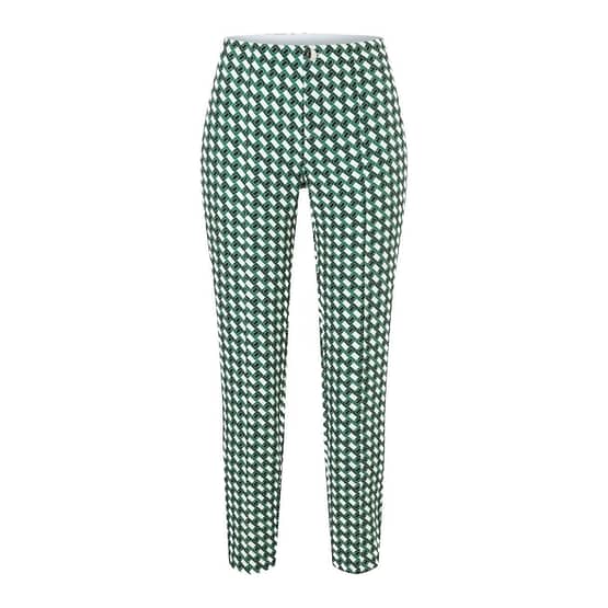 MAC • Anna pantalon groen motief