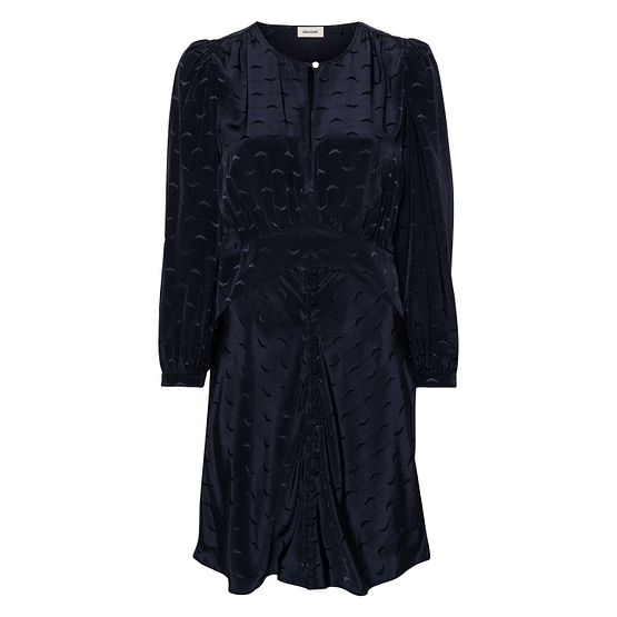 Zadig & Voltaire • donkerblauwe zijden jurk Rhodri Silk Jacquard Dress