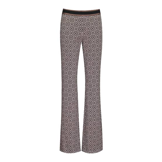 Cambio • Flower broek bruin ecru