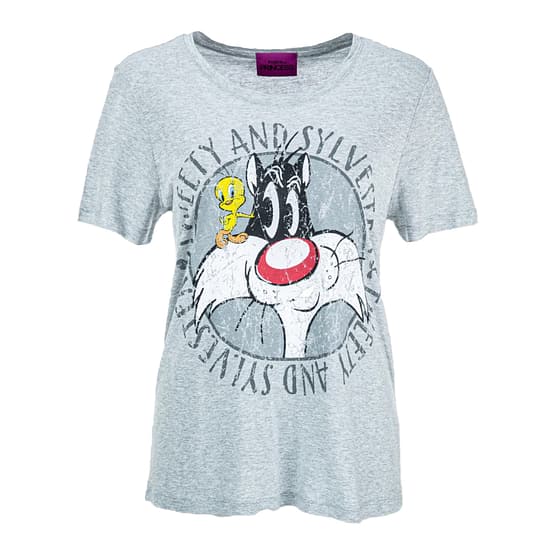 Frogbox • grijs Sylvester en Tweety t-shirt