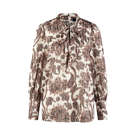 Marc Aurel • bruine paisley blouse