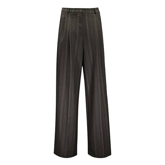 Cambio • grijze wijde wollen pantalon