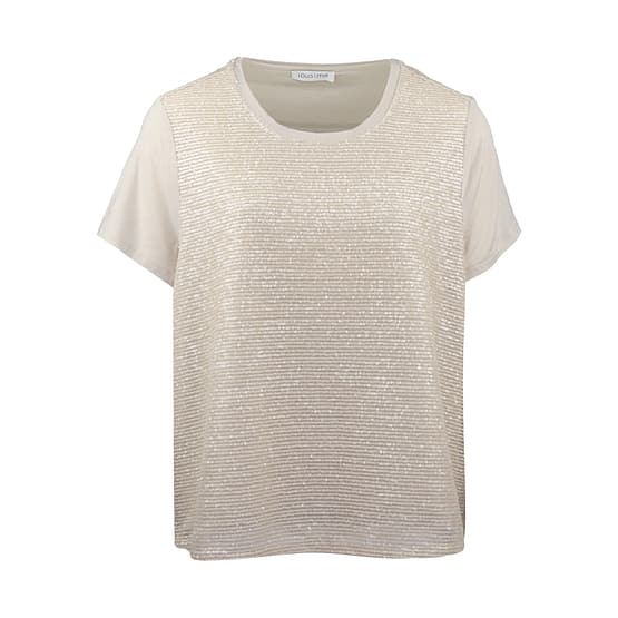 Louis and Mia • beige t-shirt met pailletten