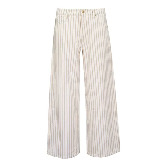 Cambio • gestreepte Celia jeans beige