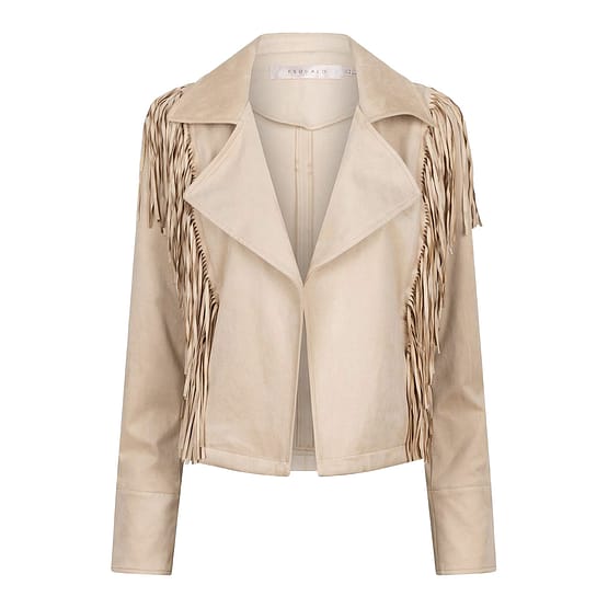 EsQualo • beige jasje met franjes