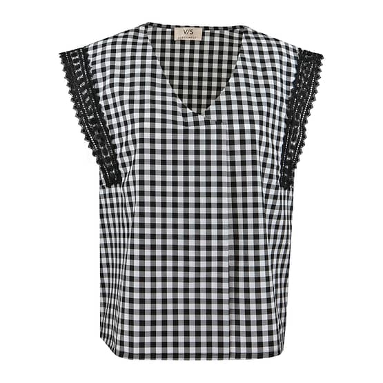 Verysimple • zwart wit geblokte top