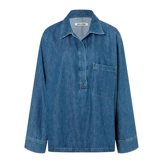 MAC • blauw denim Overshirt