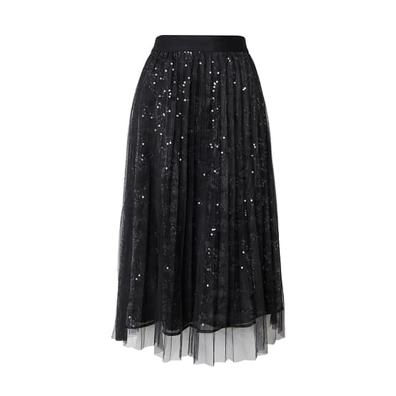 Princess goes Hollywood • zwarte midi rok pailletten