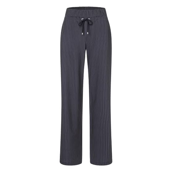 MAC • gestreepte Easy wideleg broek