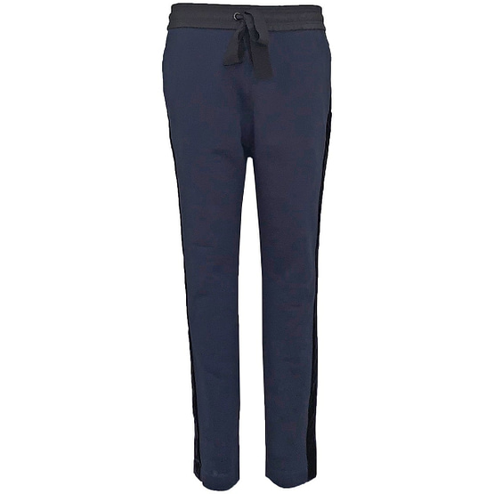 Dorothee Schumacher • donkerblauwe pantalon met bies